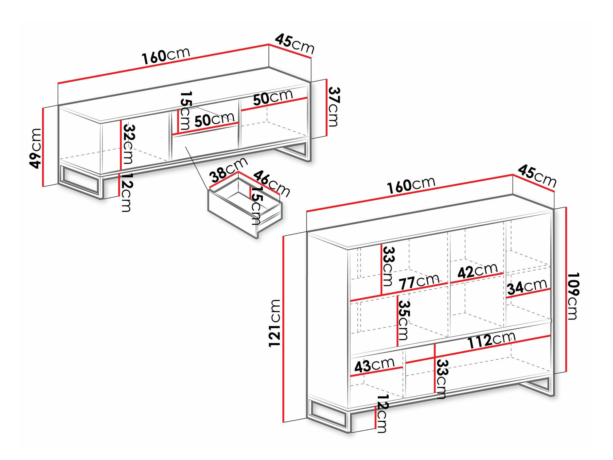 Stuemøbelsæt Calcalo 109 (Grøn)