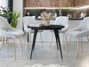 Tafel Oswego 132 (Zwart marmer)