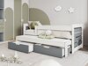 Bed Henderson 128 (Wit + Grijs)