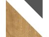 Bureau Balvire 111 (Licht eiken + Wit + Grijs)