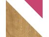 Bureau Balvire 111 (Licht eiken + Wit + Roze)