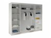 Kledingkast Closico Durion IV (Wit + Sonoma eik)