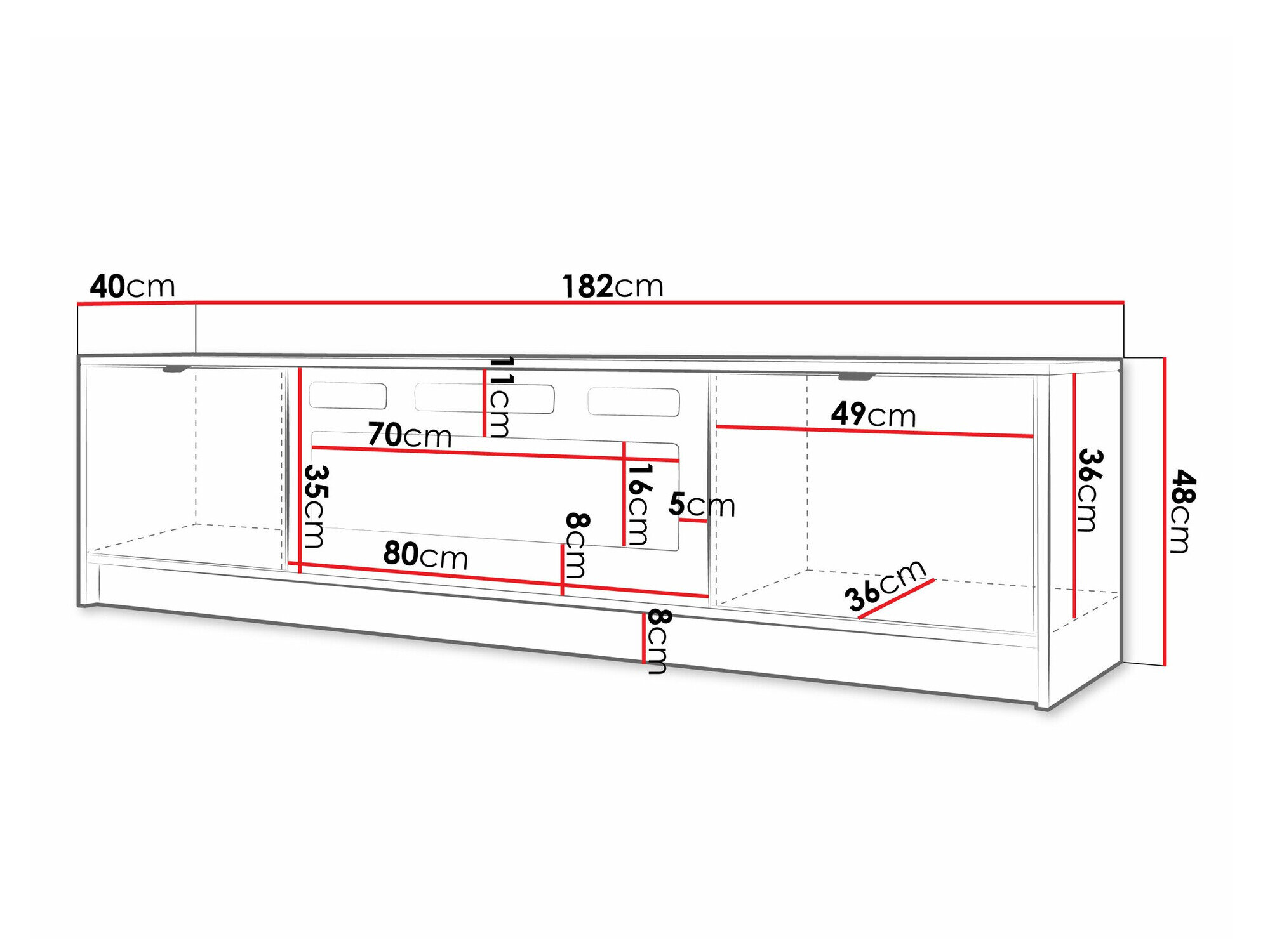 TV-bord Comfivo Papilio II (Beige)