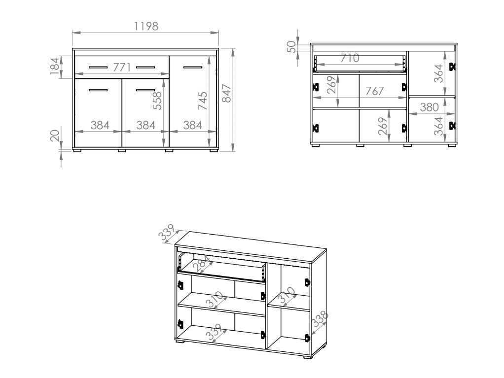 Komoda Calvere 109