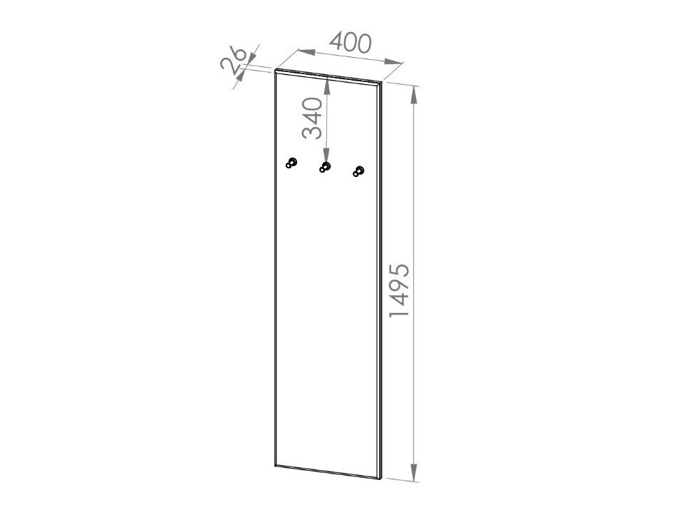 Knagerække Alcala 120