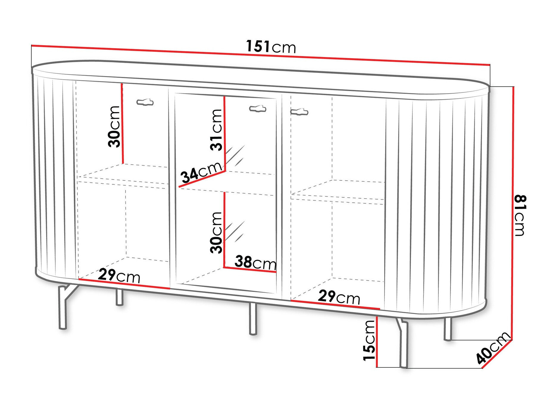 Skænk Novmono 102 (Sort)