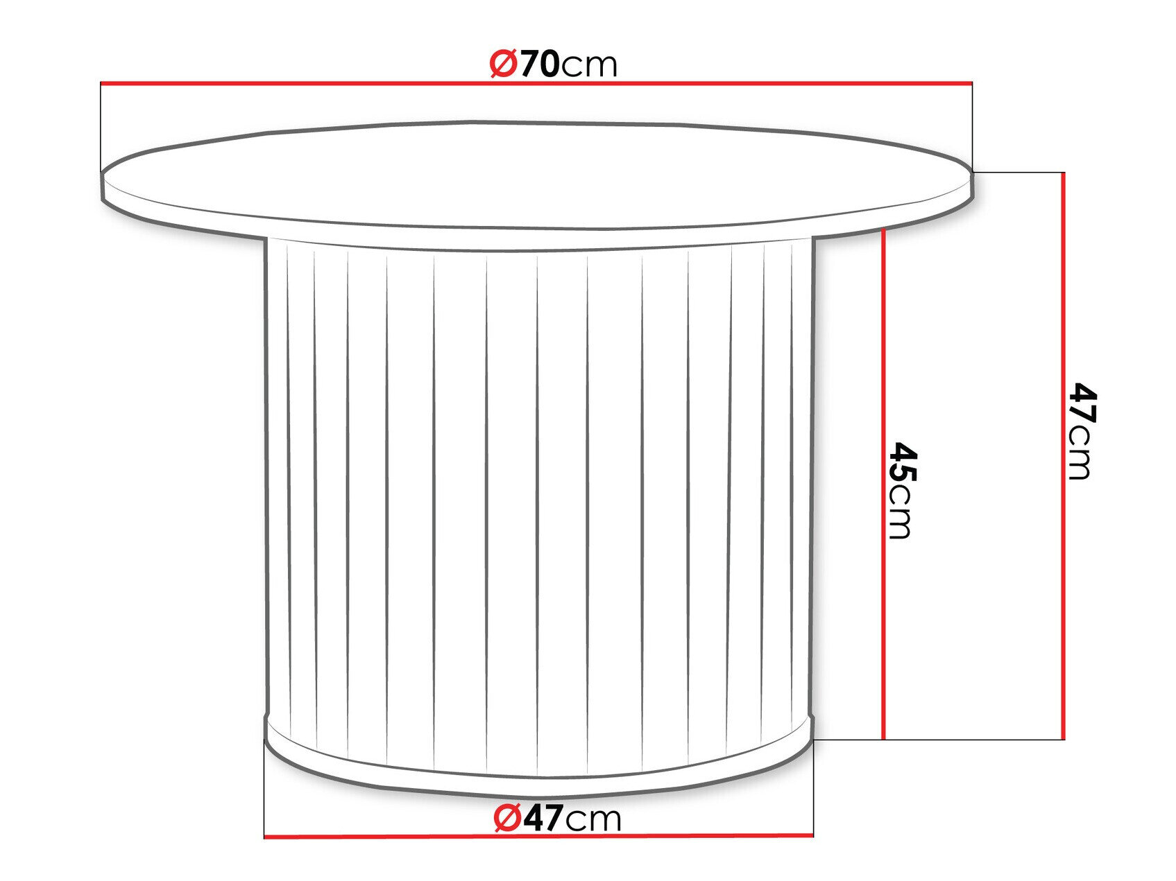 Sofabord Novmono 106 (Sort)