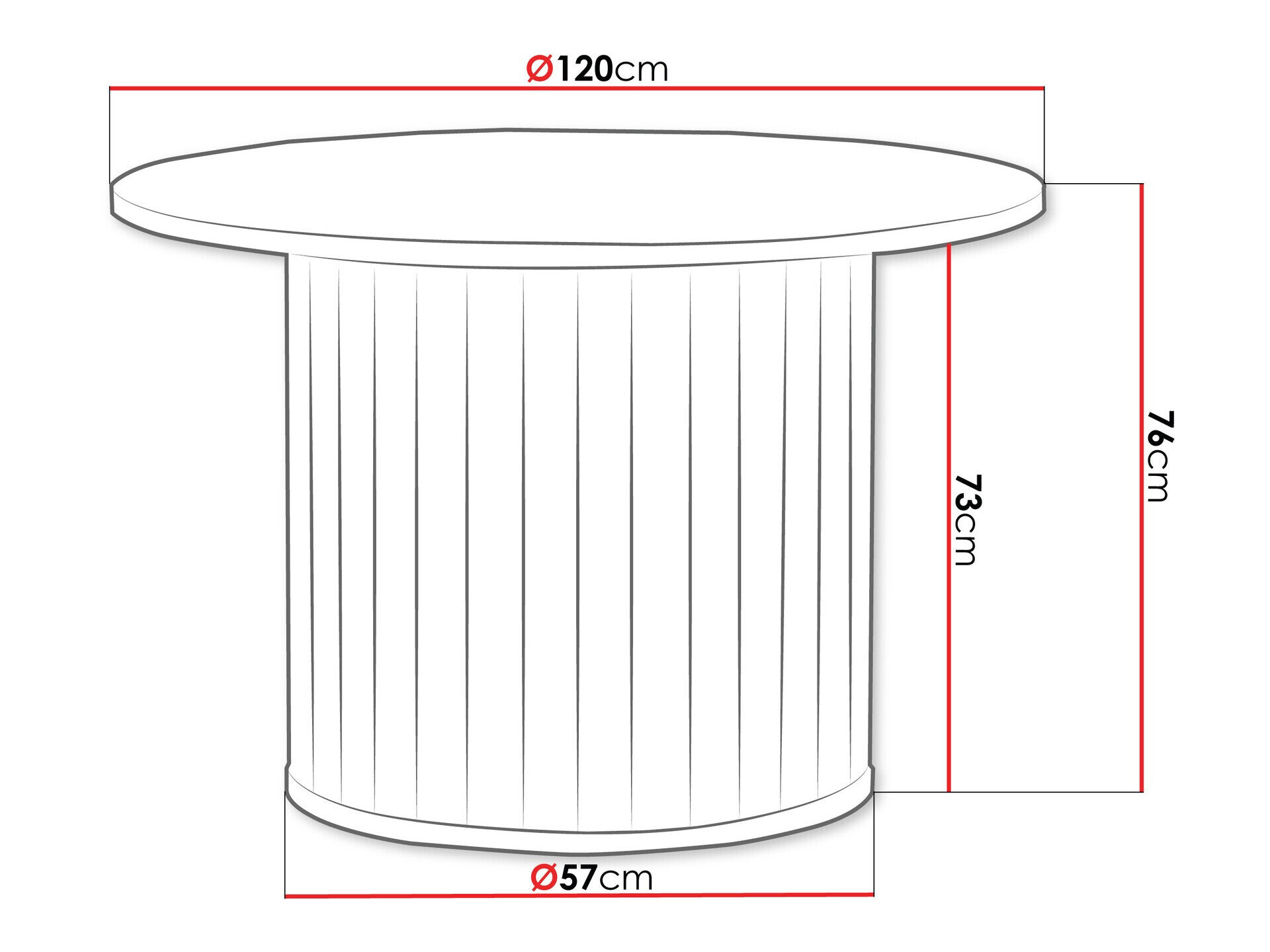 Bord Novmono 107 (Sort)