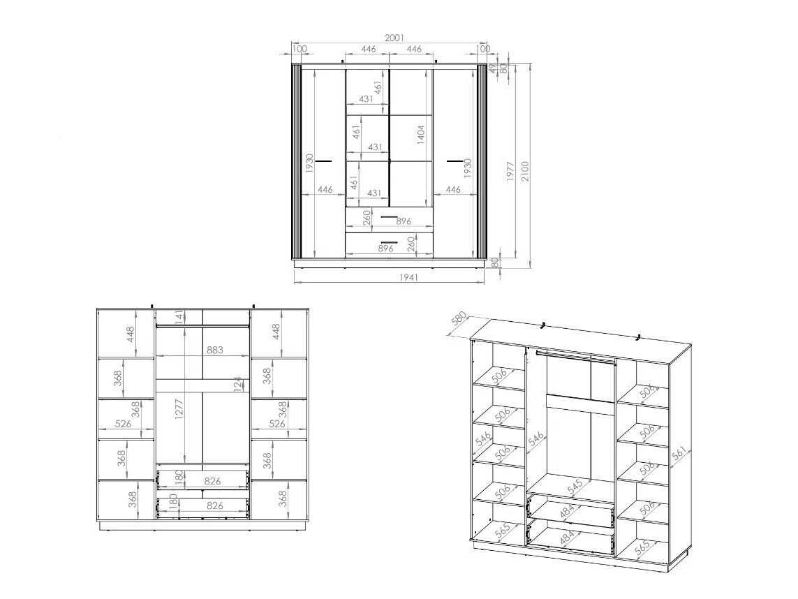 Garderobeskab Livluo 100