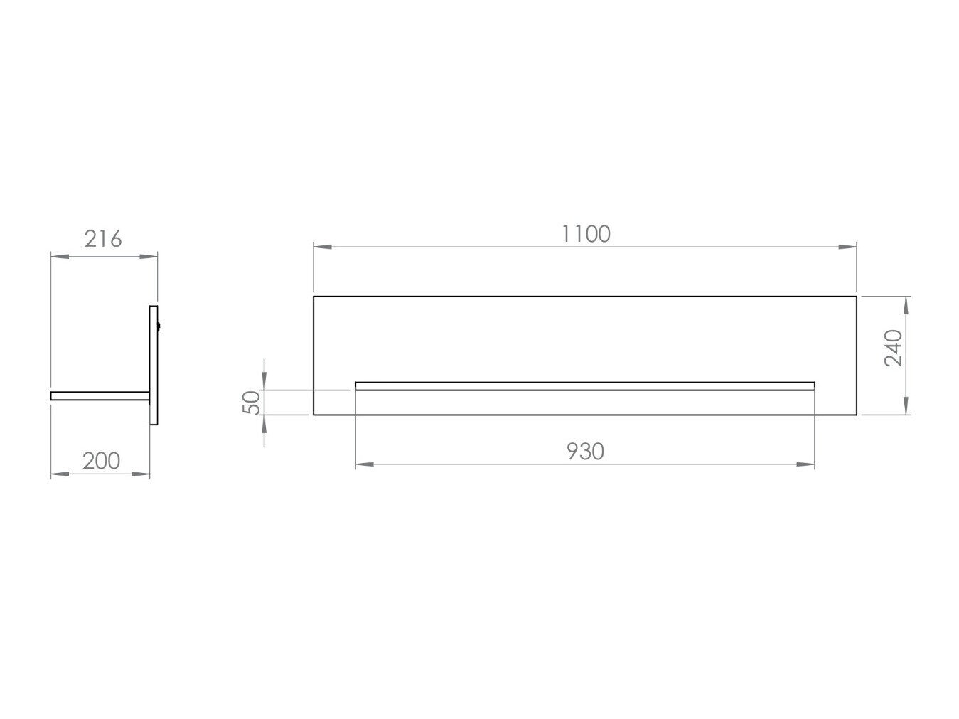 Wandplank Livluo 108