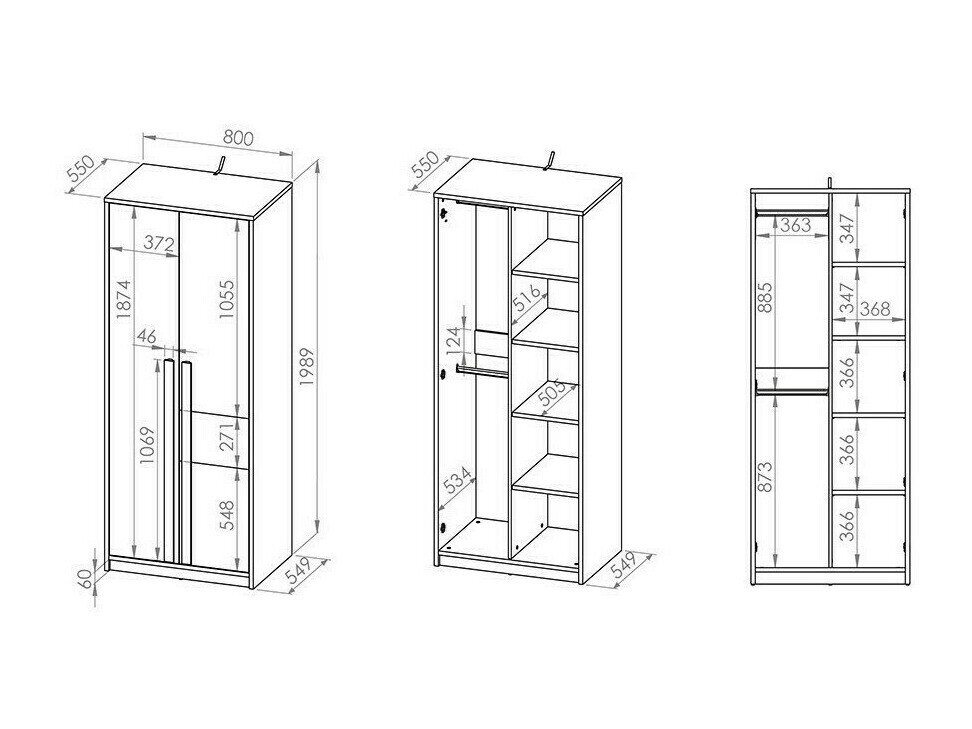 Garderobeskab Tivruve 102