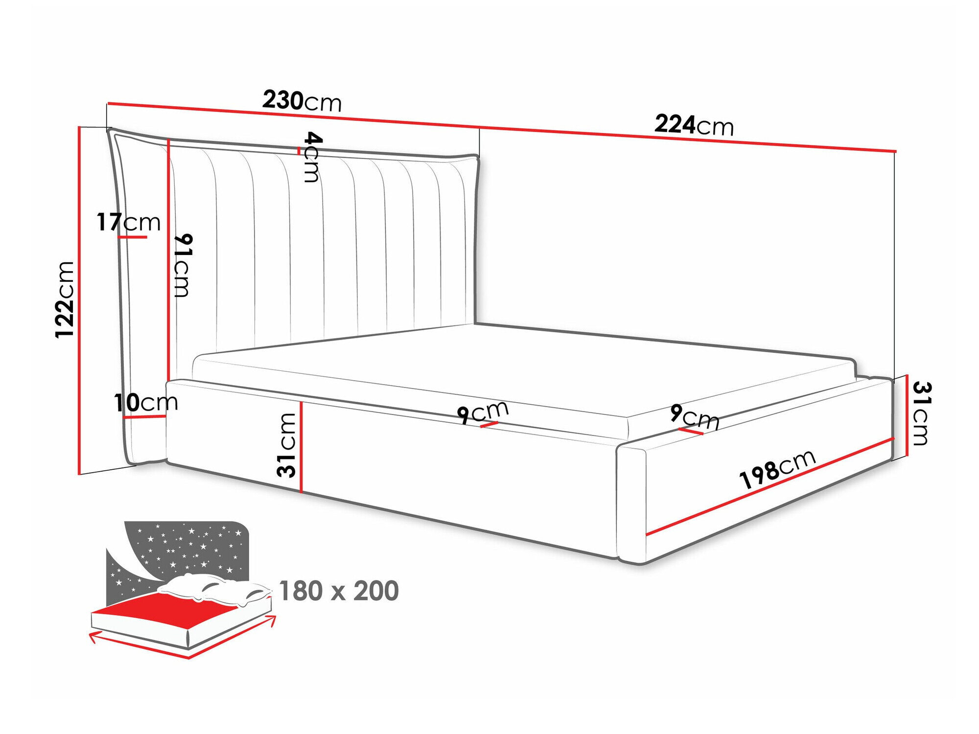 Bed Comfivo Solacium (Paros 1)