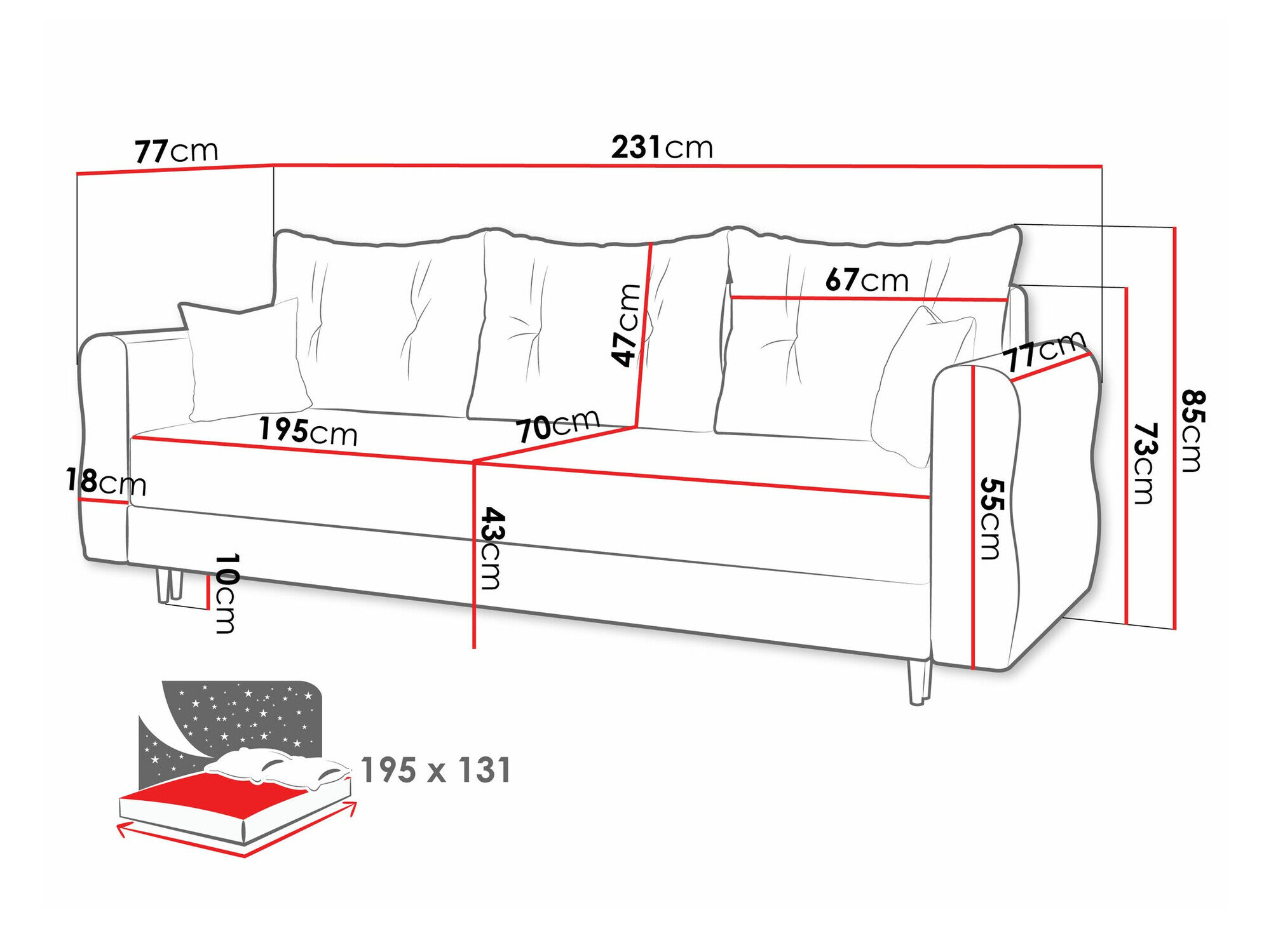 Slaapbank Veldala 101 (Manila 18)