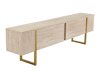 Comodă TV Novato 105 (Deschis Travertine + Auriu)