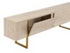 Comodă TV Novato 105 (Deschis Travertine + Auriu)