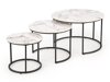 Salontafel set Houston 1884 (Zwart + Wit marmer)