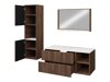 Badkamerset Nauta I (Zwart + Zwart marmer)