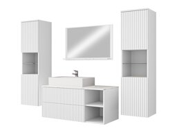 Badkamerset Nauta II (Wit + Wit marmer)
