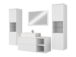 Badkamerset Nauta II (Wit + Wit marmer)