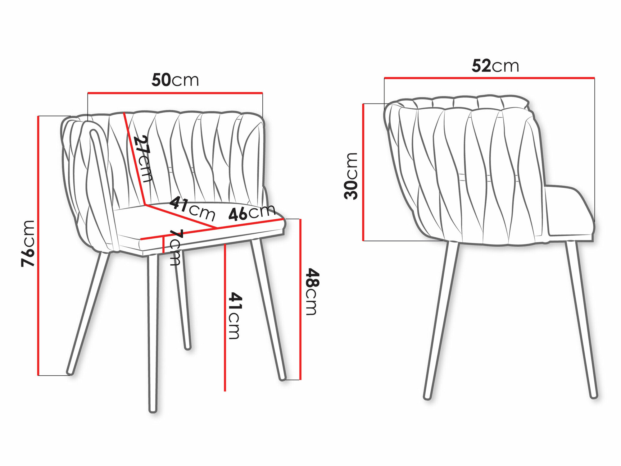 Stol Comfivo 434 (Gylden + Sort)