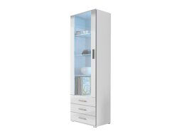 Étagère Tornola 102 (Blanc + Blanc brillant)
