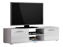 Meuble TV Tornola 100 (Blanc + Blanc brillant)