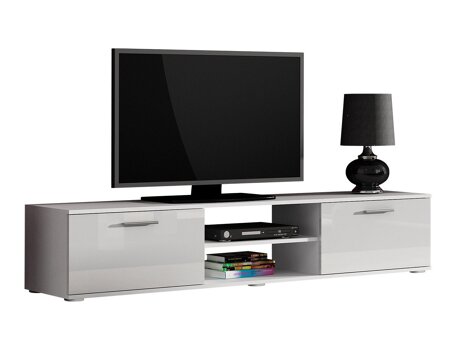 TV-bord Tornola 101 (Hvid + Glansfuld hvid)