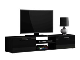 TV-meubel Tornola 101 (Zwart + Glanzend zwart)