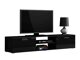 TV-meubel Tornola 101 (Zwart + Glanzend zwart)