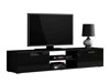 TV-meubel Tornola 101 (Zwart + Glanzend zwart)
