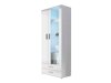 Boekenkast Tornola 105 (Wit + Glanzend wit)