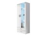 Boekenkast Tornola 105 (Wit + Glanzend wit)