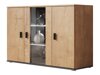 Dressoir Tornola 106 (Lefkas eik + Zwart)