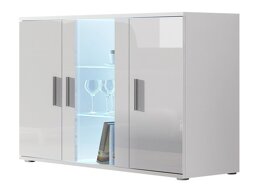 Dressoir Tornola 106 (Wit + Glanzend wit)