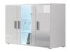 Dressoir Tornola 106 (Wit + Glanzend wit)