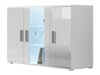 Dressoir Tornola 106 (Wit + Glanzend wit)