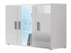 Dressoir Tornola 106 (Wit + Glanzend wit)