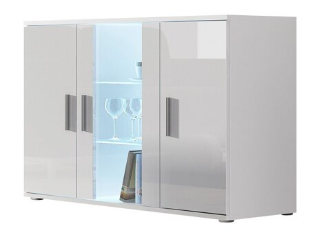 Skænk Tornola 106 (Hvid + Glansfuld hvid)