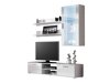 Ensemble de salon Tornola 113 (Blanc + Blanc brillant)