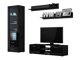 Stuemøbelsæt Tornola 110 (Sort + Blank sort)