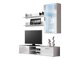 Woonkamerset Tornola 113 (Wit + Glanzend wit)