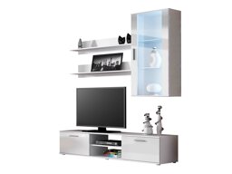 Woonkamerset Tornola 113 (Wit + Glanzend wit)