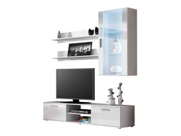 Woonkamerset Tornola 113 (Wit + Glanzend wit)