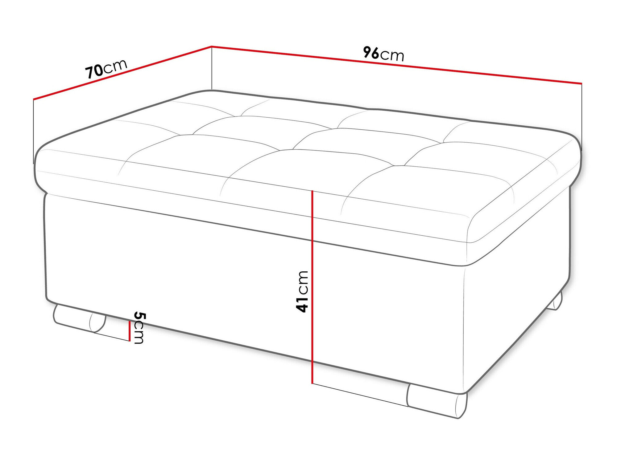 Polstret bænk Comfivo Gemma I (Sicuro 80)