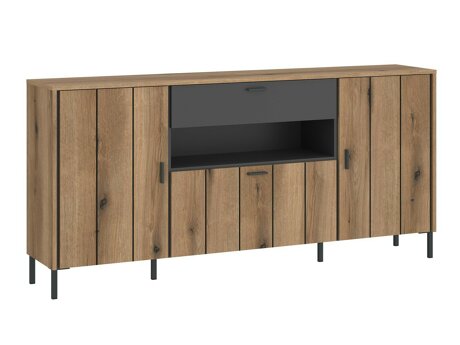 Kommode Morelmi 105 (Antracit + Egetræ)