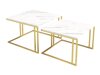 Комплект масички за кафе Oswego 110 (Бял мрамор + Златно)