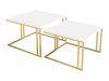Salontafel set Oswego 110 (Wit + Gouden)
