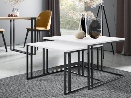 Salontafel set Oswego 110 (Wit + Zwart)