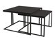 Salontafel set Oswego 110 (Zwart)