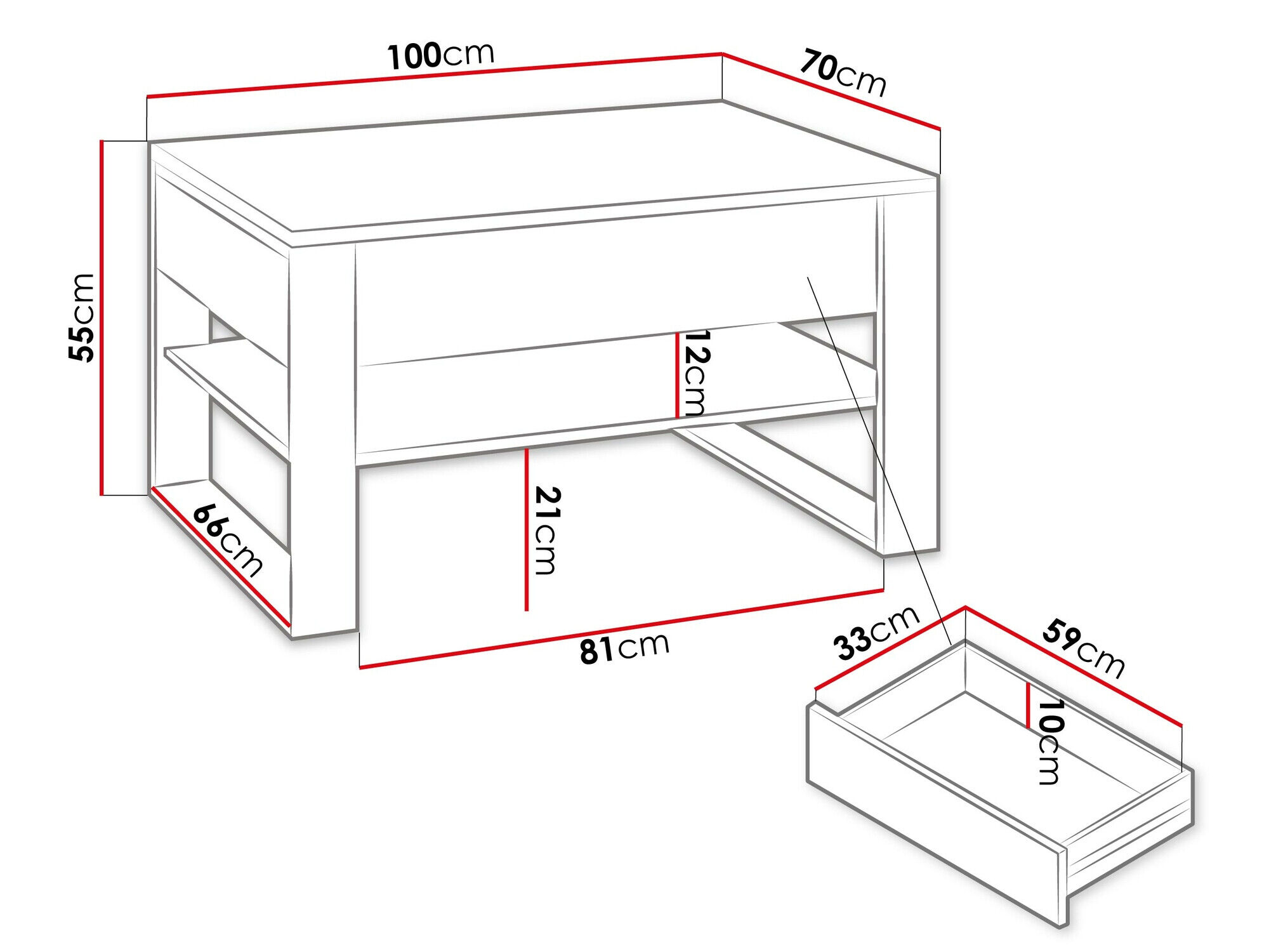 Table basse Luliru 108